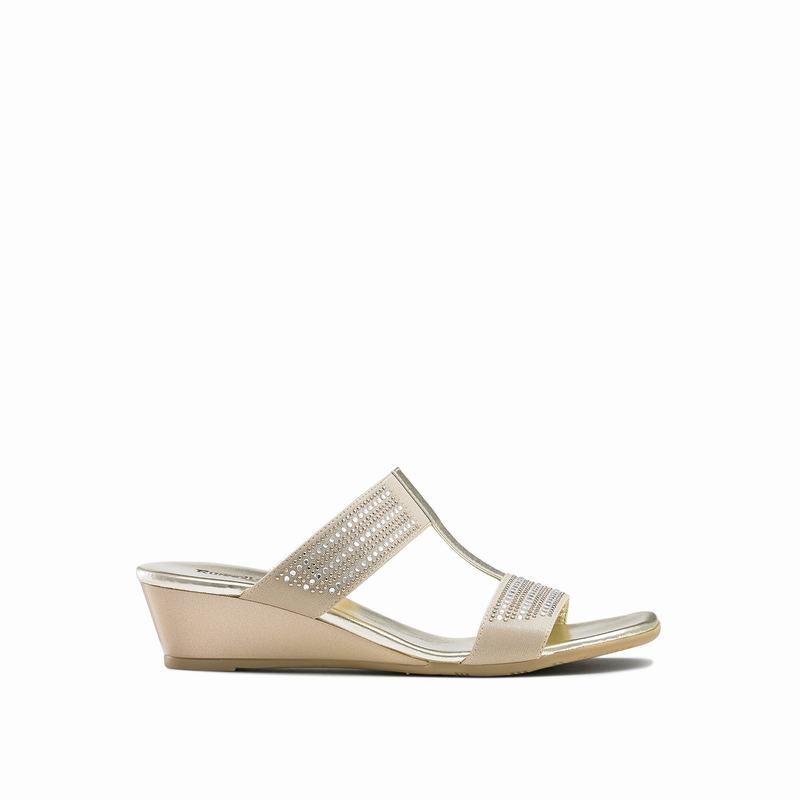Russell & Bromley Stella Embellished Mules Womens Metallic [APS6979QM]